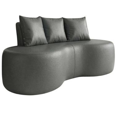 Imagem de Sofa 2 Lugares Organico 160 cm Ibiza Corino Vazzano