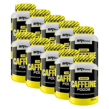 Imagem de KIT - 10x Cafeína 8 Hours Caffeine120caps - BRN Foods-Unissex