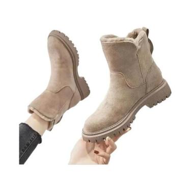 Imagem de Botas De Inverno Femininas Quentes E Grossas Em Algodão, Antiderrapant