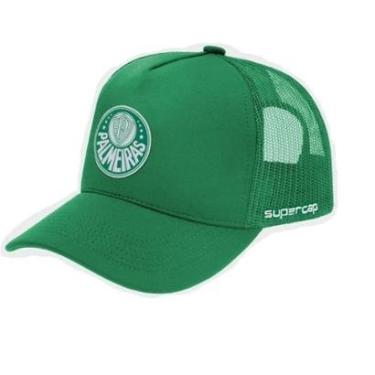Imagem de Bone Supercap Palmeiras Trucker Silk 37662-Unissex