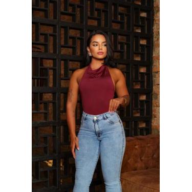 Imagem de Faraya Jeans Calça Flare Preta com strass/brilho aplicação Cintura alt
