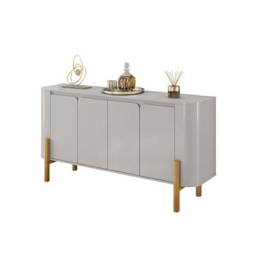 Imagem de Aparador Buffet Imbassai Sala 4 Portas Pés Madeira Maciça - Móveis Bec