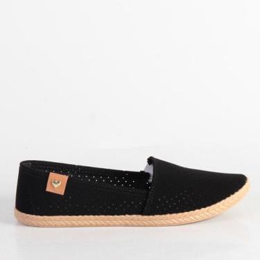 Imagem de Sapatilha Moleca Alpargata 16190137 Preto, Preto, Nobuck, 15745, 35