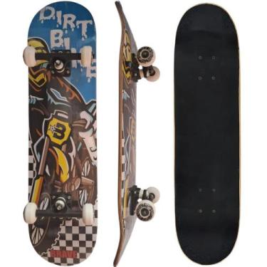 Imagem de Skate Montado Infantil Até 70 kg Dirt Bike - Derock