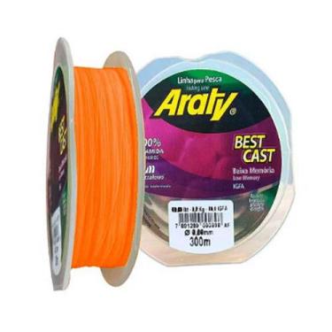Imagem de Linha pesca araty best cast laranja 0,37mm 300m