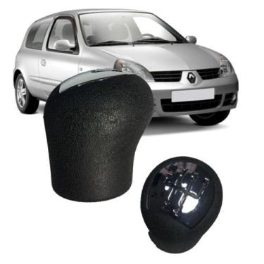 Imagem de Bola Manopla Câmbio Clio Scenic Symbol - Preto Cromado - AUTOPLAST