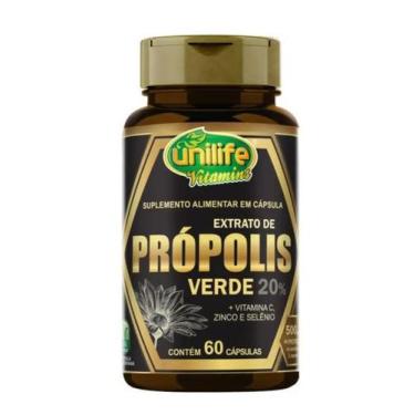 Imagem de Extrato De Propolis Verde 500mg. - 60 Caps. Uni - Diversos
