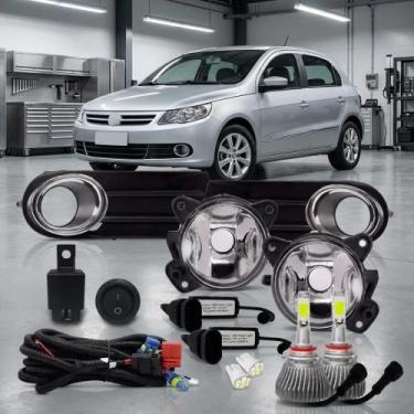 Imagem de Farol Milha Gol G5 Super Led 6000k + Aro Cromado - Congratulations Sto