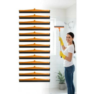 Imagem de Kit 10 Rodos Plásticos 60cm: Limpeza Rápida e Eficaz - Congratulations