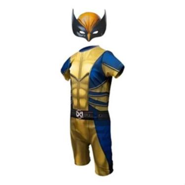 Imagem de Fantasia Infantil Roupa Wolverine Com Máscara E.v.a - SGB MODAS, C/ Má