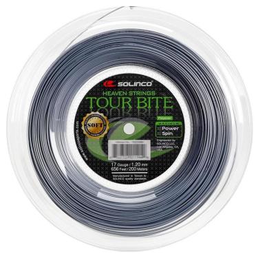 Imagem de Corda Solinco Tour Bite Soft 17L 1.20mm Prata - Rolo com 200 Metros-Unissex