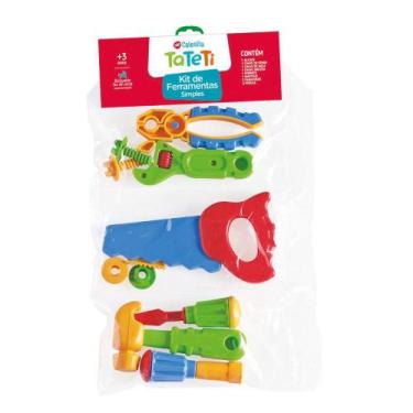 Imagem de Kit de Ferramentas Simples Infantil - 10 Peças - TaTeTi Brinquedos