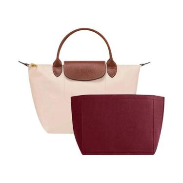 Imagem de Organizador De Bolsa Longchamp Em Feltro, Portátil, Para Maquiagem E V