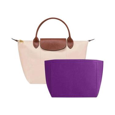 Imagem de Organizador De Bolsa Longchamp Em Feltro, Portátil, Para Maquiagem E V