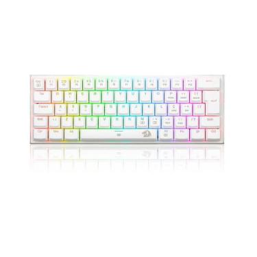 Imagem de Teclado mecanico usb gamer anivia switch azul redragon k614w-rgb branc
