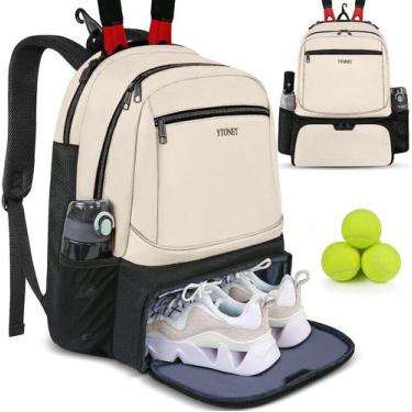 Imagem de Mochila de tênis Ytonet 2 raquetes com bolso isolado para sapatos