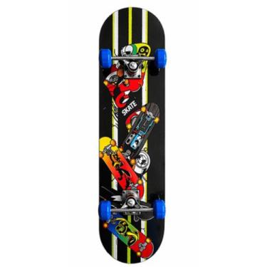 Imagem de Skate Com Kit Proteção Pro Balls -, Preto