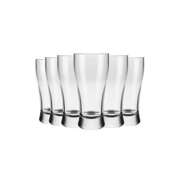 Imagem de Jogo 6 Copos Vidro Cerveja Chopp Munich 195ml - GAMMA