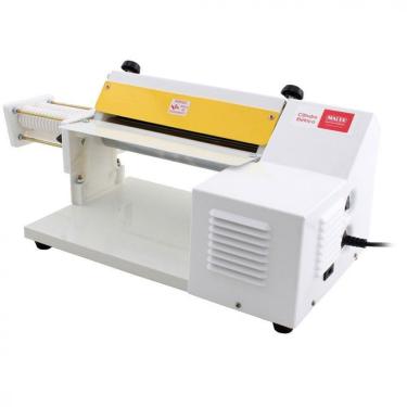 Imagem de Cilindro Elétrico para Massa com Cortador de Talharim 110V Branco Malta com Regulagem de Espessura