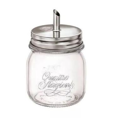 Imagem de Açucareiro Quattro Stagioni em Vidro com Tampa Inox 250ml - Dayhome