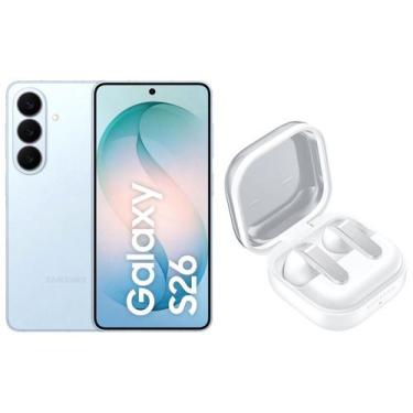 Imagem de Smartphone Samsung Galaxy S26 256GB Azul - 5G + Fone de Ouvido Bluetoo