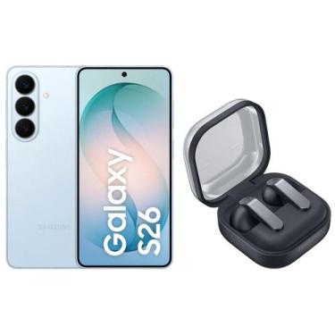 Imagem de Smartphone Samsung Galaxy S26 256GB Azul - 5G + Fone de Ouvido Bluetoo