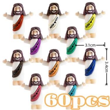 Imagem de Conjunto De Decorações Mini Jesus Com 10 Estátuas De Desenho Animado (