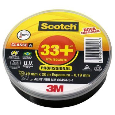 Imagem de Fita Isolante Scotch 3M 33+ 19mmx20m