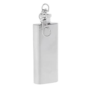 Imagem de Chaveiro NC Mini Hip Flask de Aço Inoxidável Liquor Bar - 56 ml