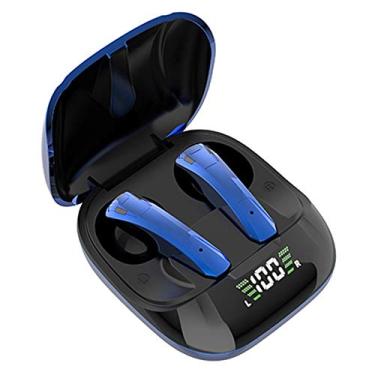 Imagem de Fone de ouvido sem fio BT5.0 Fone de ouvido intra-auricular mini-fones de ouvido binaural com estojo de carregamento Fones de ouvido esportivos com tela digital LED