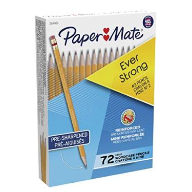 Imagem de Paper Mate EverStrong 2 lápis reforçados, grafite resistente a quebras ao escrever, 72 unidades