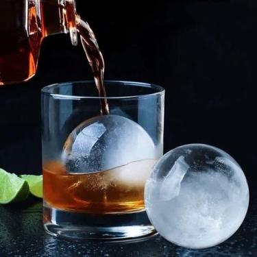 Imagem de Forma De Gelo Esfera Bola Silicone Grande Redonda Bar Whisky - Clink