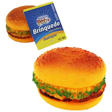Imagem de Western Pet PET-1001 Brinquedo para Cão Hambúrguer, Multicor