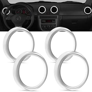 Imagem de Moldura do Difusor de Ar Gol Parati Saveiro G4 G5 Cromado (4 Peças)