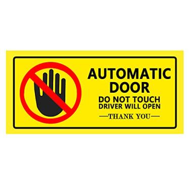 Imagem de Top label Caution - Adesivos automáticos de sinal de janela de porta para van, táxi, veículo de passeio, 10 x 5 cm, 15 peças por pacote