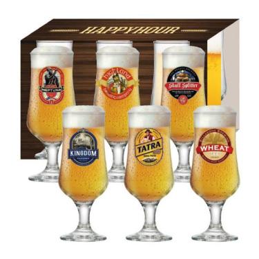 Jogo De Copos Bélgica Happy Hour 380Ml 6 Peças Ruvolo - Vidro