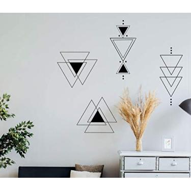 Imagem de Adesivo De Parede Triangulos Escandinavos Tamanho 50x60cm