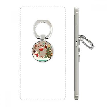 Imagem de Luvas de Natal com boneco de neve para festivais, anel de telefone, suporte de laço ajustável