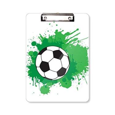 Imagem de Football Sports Your Text Prancheta pasta, bloco de escrita A4