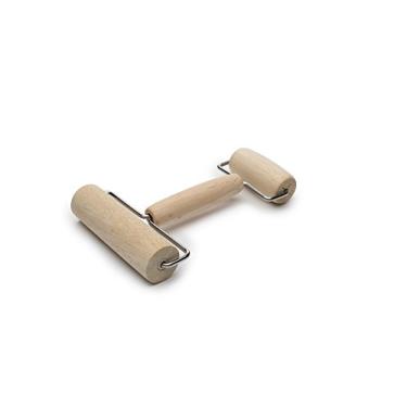 Imagem de Fox Run Rolo de massa e pizza, com extremidade dupla, madeira