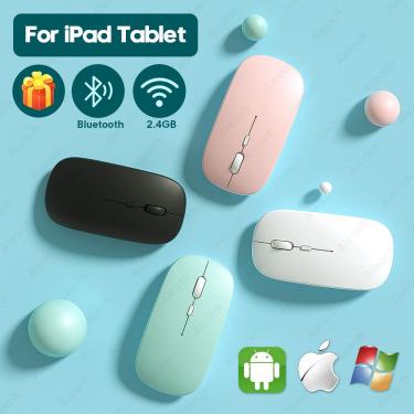 Imagem de IPad recarregável Mouse Bluetooth para Pro 11 12,9 2.018 2.020 7ª 8ª geração Air 3 4 Wireless Mouse Para Xiaomi Samsung Tablet