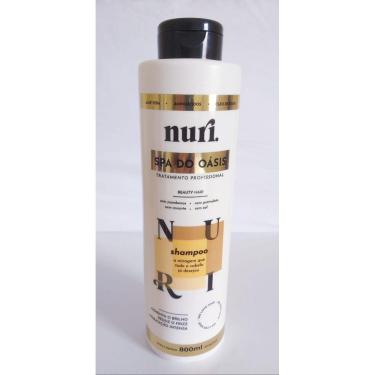 Imagem de Shampoo Nuri 800ml Tratamento Profissional Hidrataçao Intensiva Reduz Frizz Aumenta brilho alinhamento da fibra Capilar