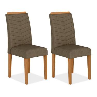 Imagem de Conjunto 2 Cadeiras Lisboa Cinamomo/ Cappuccino - Moveis Arapongas