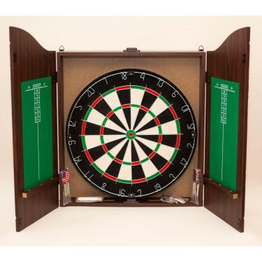 Imagem de Dardos Alvo Sisal Oficial 6 Dardos Gabinete Armário Profis.