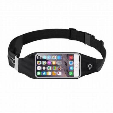 Imagem de Pochete Corrida Fitness Cintura Porta Celular E Objetos Preto