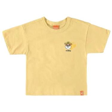 Imagem de Camiseta Patrulha Canina Malwee Chase Rubble Azul Amarela 109100 - Mal