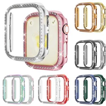 Imagem de Rc-Z Pacote com 12 para Apple Watch Series SE (2ª) 6 5 4 4 40 mm Bling Bumper Case, Moldura Protetora Diamante para iPhone Watch 40 mm Feminino