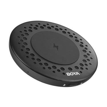 Imagem de Microfone Usb Blobby Conferência Porta Áudio Tipo C e Saída 3.5mm Preto Suporta Função Carregamento Sem Fio Microfone Condensador Compatível Smartphone Tablets e Pc Mac Windows Usb C