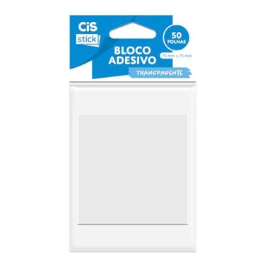 Imagem de CIS Office ST0110 Bloco Adesivo Transparente 75X75mm 50 folhas