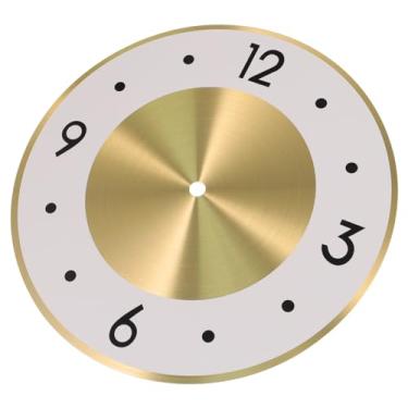 Imagem de Gadpiparty Relógio Parede Dourado Alumínio Mostrador Para Diy Painel Relógio Parede Dourado Placa Redonda Com Números Para Artesanato Faça Você Mesmo 22Cm